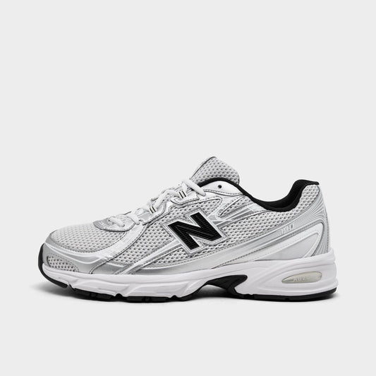 Men's New Balance 740 Casual Shoes - White/Silver Metallic