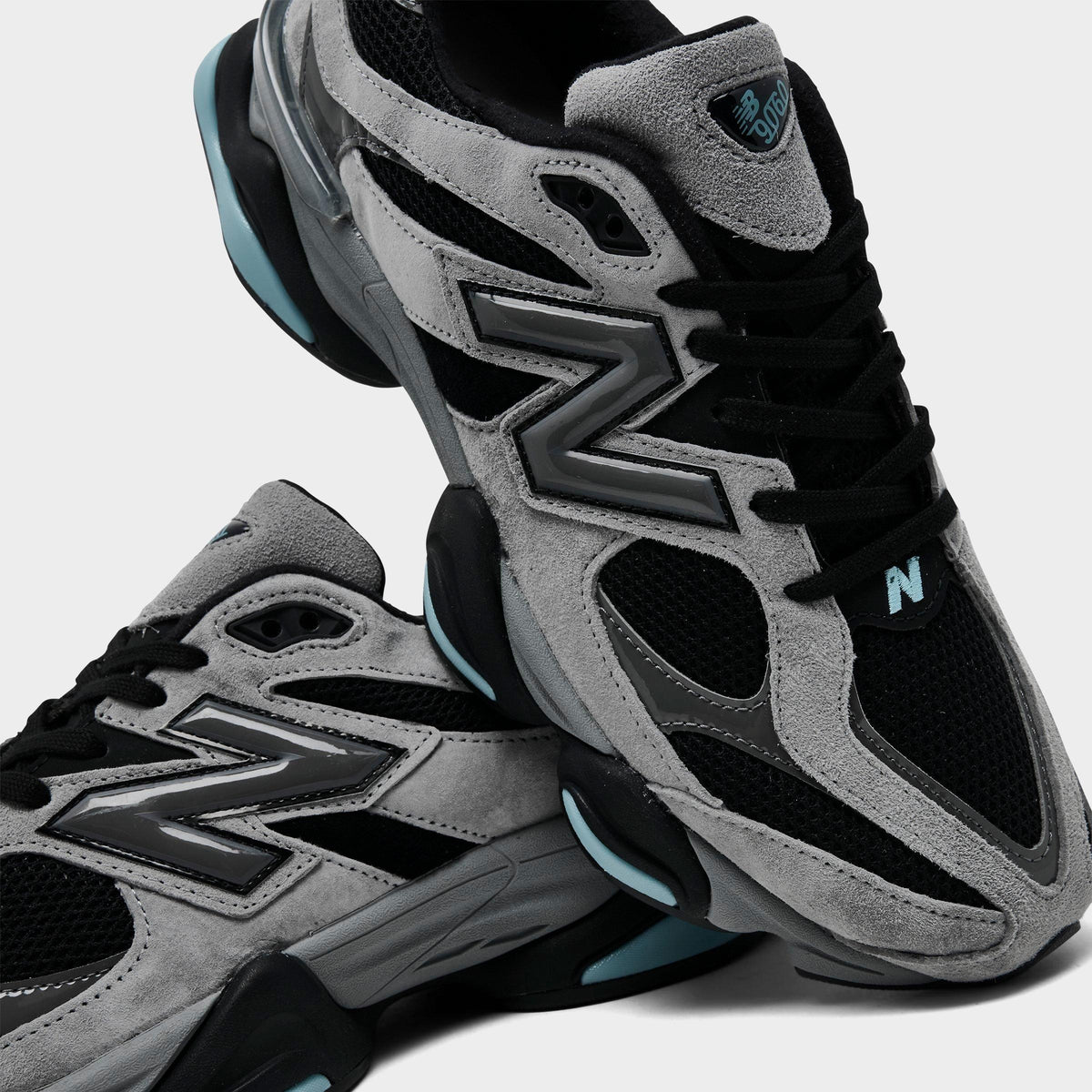 Men's New Balance 9060 Casual Shoes - Grey/Blue - view 3
