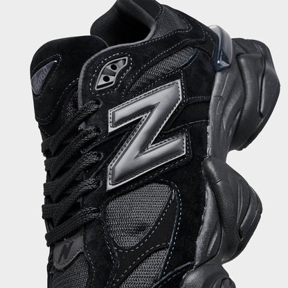 Men's New Balance 9060 Casual Shoes - Black/Black/Black - view 3