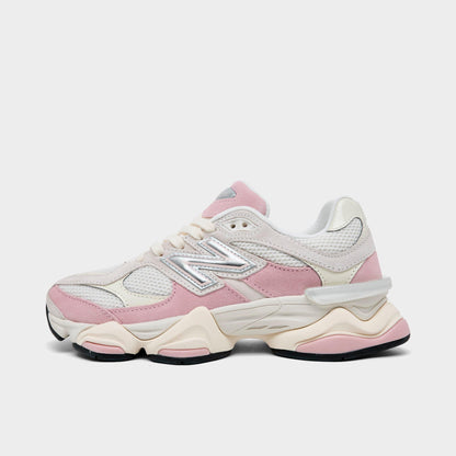 Women's New Balance 9060 Casual Shoes - White/Pink Chalk