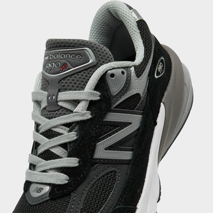 Women's New Balance Made in USA 990v6 Running Shoes - Black/Black - view 3