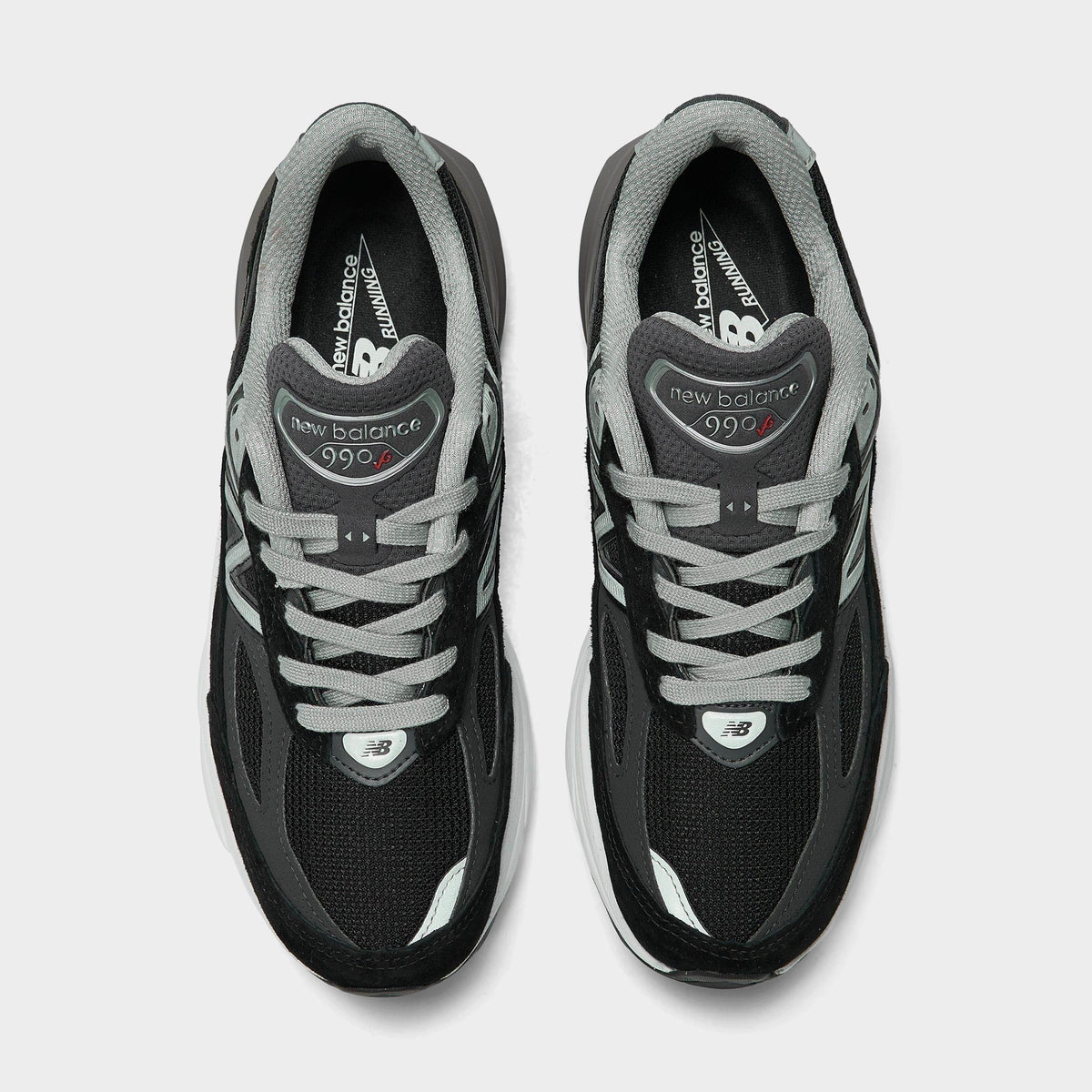 Women's New Balance Made in USA 990v6 Running Shoes - Black/Black - view 5