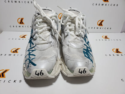 BALENCI Runner Graffiti White Blue - image 2
