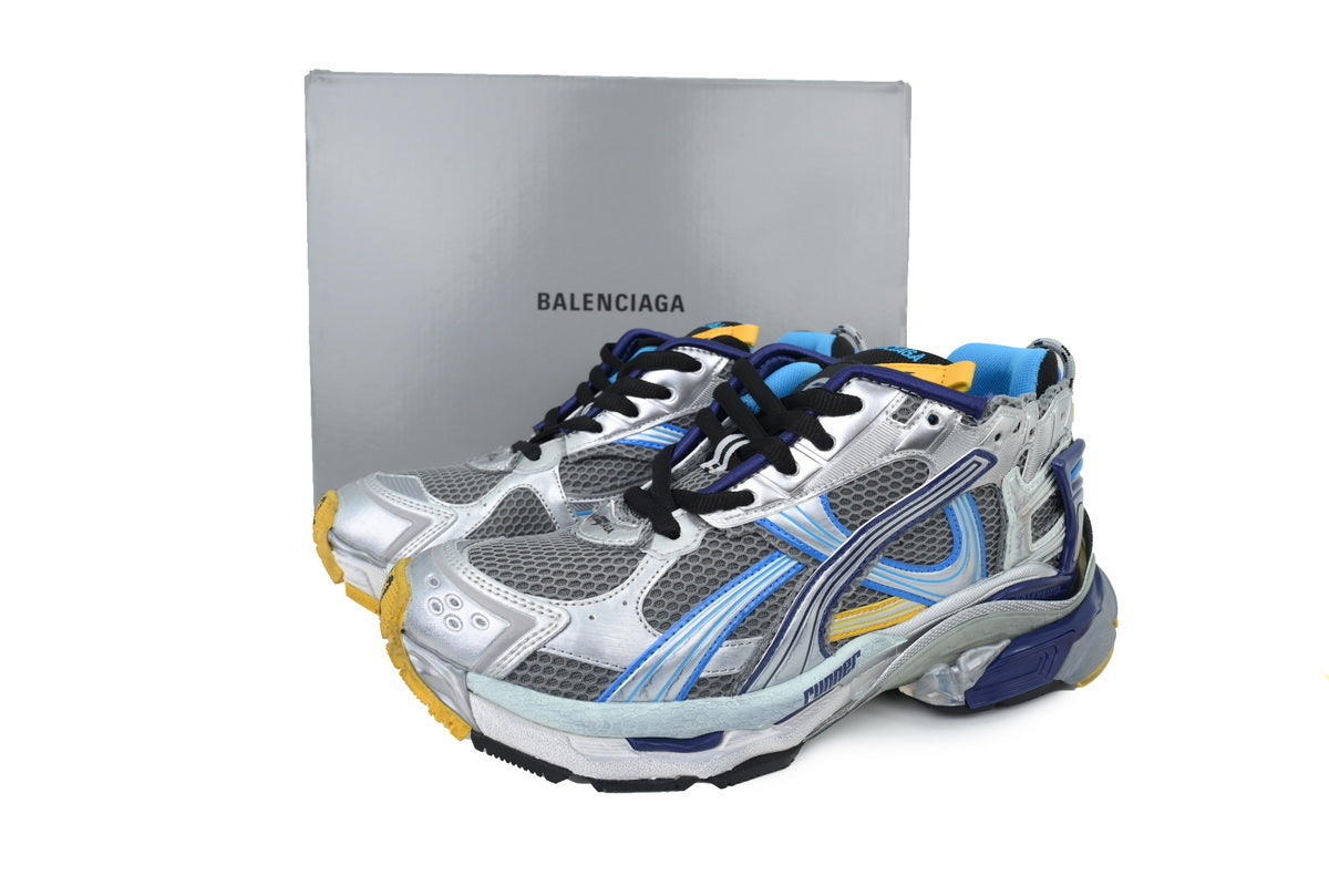 BALENCI Runner Grey Blue Orange Aqua - image 4