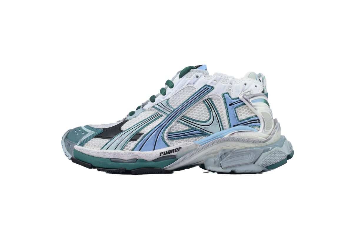 BALENCI Runner White Green Blue - image 1
