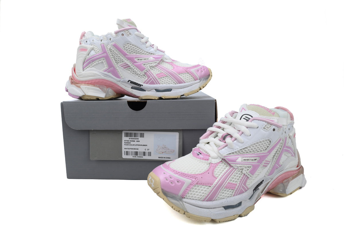 Wmns Balenci Runner White Pink - image 4
