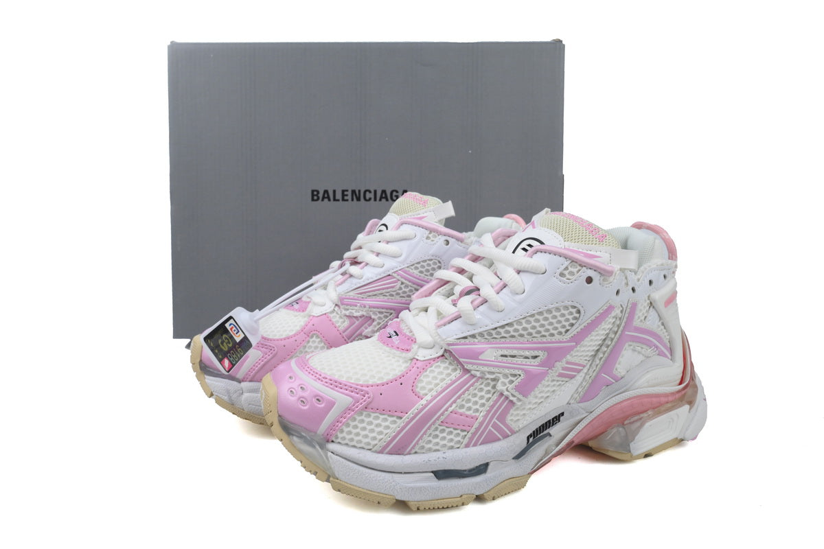 Wmns Balenci Runner White Pink - image 2